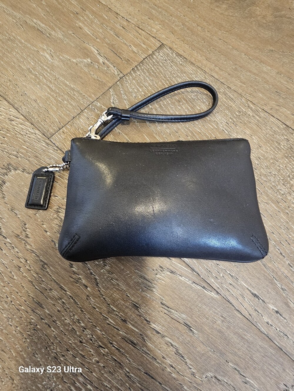 Coach Black Leather Wristlet - Picture 8 of 8